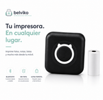 Belviko PrintGo™ | Mini Impresora Térmica de Bolsillo