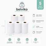 Belviko PrintGo™ | Mini Impresora Térmica de Bolsillo